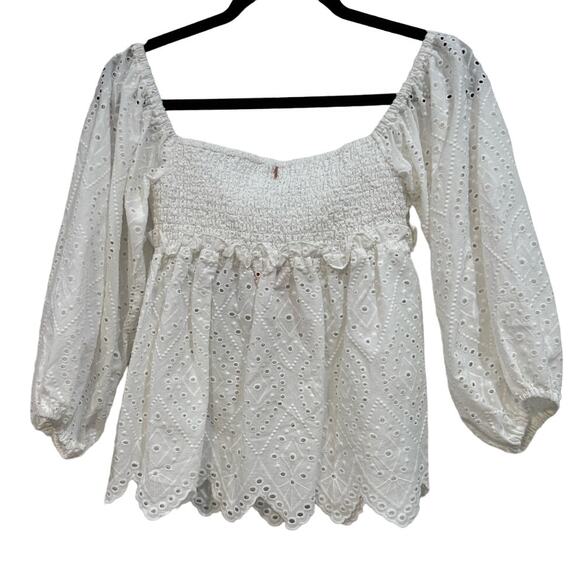 MISA Los Angeles NWT $285 Sera Top White Eyelet Size XS - Picture 5 of 10